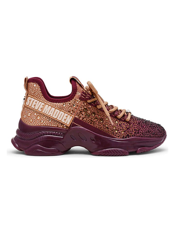 Steve Madden Sneakersy w kolorze beżowo-czerwonym