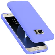 Etui i futerały do telefonów - Pokrowiec Do Samsung Galaxy S7 Etui w LIQUID JASNY FIOLET TPU Silikon Case Cover Obudowa Ochronny Cadorabo - miniaturka - grafika 1