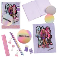Przybory szkolne - Monster High Zestaw szkolny dla dziewczynki, zestaw artykułów piśmiennych do szkoły 3+ - miniaturka - grafika 1