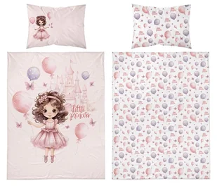 Pościel bawełniana dziecięca 90x120 5141b księżniczka - Pościel dla dzieci Pościel bawełniana dziecięca 90x120 5141b księżniczka - Pościel dla dzieci - miniaturka - grafika 1