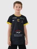 Koszulki dla dziewczynek - 4F Koszulka meczowa replika wyjazdowa z sezonu 2024/25 dziecięca 4F x PGE GiEK Skra Bełchatów - multikolor 98/104 - miniaturka - grafika 1