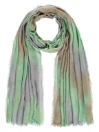 Apaszki i szaliki damskie - Damski szalik z delikatnymi gwiazdkami zielony Passigatti - miniaturka - grafika 1