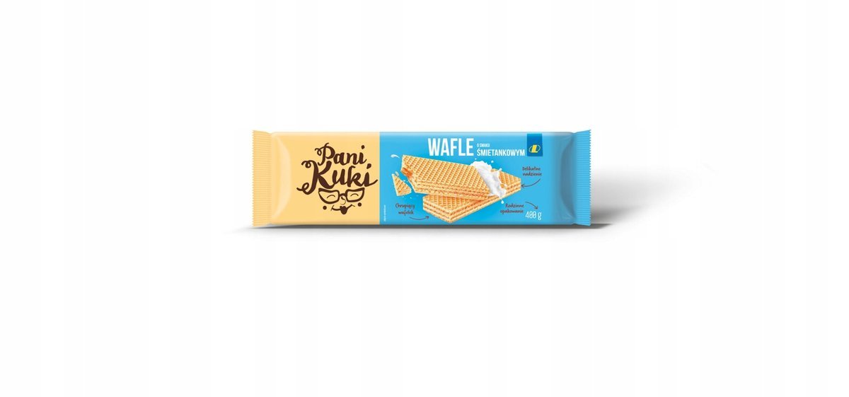 LEWIATAN Wafle Śmietankowe 400g - Chrupiąca Przyjemność