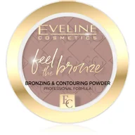 Bronzery i konturowanie twarzy - Eveline Feel The Bronze Puder brązująco-konturujący nr 01 Milky Way 4g - miniaturka - grafika 1