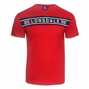 LONSDALE T-shirt Koszulka 21154 CZERWONA Rozmiar S - Koszulki męskie - miniaturka - grafika 1