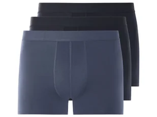 LIVERGY® Bokserki męskie z bawełny, 3 pary (8/XXL, Granatowy/niebieski) - Majtki męskie - miniaturka - grafika 1