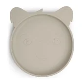 Śliniaki i fartuszki - Nuuroo silikonowy talerzyk obiadowy duży KOALA Cobblestone - miniaturka - grafika 1