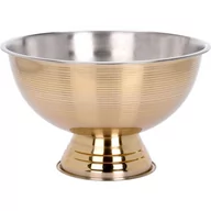 Miski i półmiski - EH Excellent Houseware Miska ze stali nierdzewnej 39,5 cm złota A12405880 - miniaturka - grafika 1