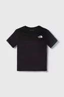 Koszulki dla chłopców - The North Face t-shirt dziecięcy NEVER STOP TEE kolor czarny z nadrukiem - miniaturka - grafika 1