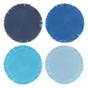 Obrusy i serwetki - Papierowe maty stołowe zestaw 4 szt. ø 38 cm Shades of Ocean – Villa d'Este - miniaturka - grafika 1