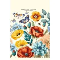 Notatnik 105x165/64K linia kwiaty i motyle FRESH - Szkolne artykuły papiernicze - miniaturka - grafika 1