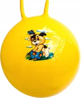 Skoczki dla dzieci - Duża piłka do skakania skoczek kangurek żółta - miniaturka - grafika 1