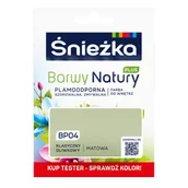 Farby wewnętrzne - Śnieżka Farba lateksowa Barwy Natury PLUS TESTER klasyczny oliwkowy BP04 25 ml - miniaturka - grafika 1