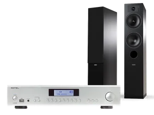 Rotel A12 MkII (srebrny) + Tesi 5 (czarny) - Zestawy stereo - miniaturka - grafika 1