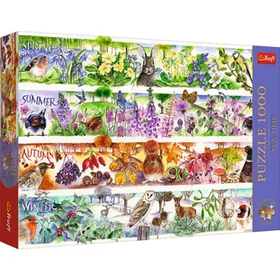 Puzzle, Trefl Premium Plus, Tea Time: Cztery pory roku, 1000 el. - Puzzle - miniaturka - grafika 1