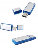 Podsłuchy - Dyktafon Podsłuch Szpiegowski Pluskwa Pendrive 4Gb - miniaturka - grafika 1
