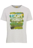 Koszulki męskie - camel active T-shirt męski, Cloudy Grey, S - miniaturka - grafika 1