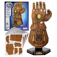 Puzzle - Marvel Puzzle 3D Infinity Gauntlet Rękawica Nieskończoności 4D Build 142 El. - miniaturka - grafika 1