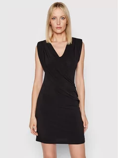 Sukienki - Kontatto Sukienka koktajlowa M1215 Czarny Slim Fit - grafika 1