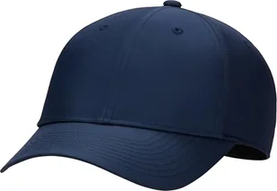 Nike Dri-Fit Club FB6452-419, teksturowana czapka z daszkiem, z pustym przodem, granatowa/biała, S/M - Czapki damskie - miniaturka - grafika 1