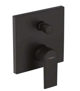 Hansgrohe Vernis Shape - Bateria wannowa podtynkowa, czarny mat 71469670 - Baterie wannowe i prysznicowe - miniaturka - grafika 1