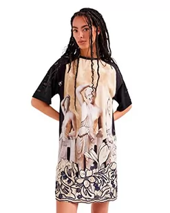 Desigual Sukienka damska Vest_atenas, czarny, M - Sukienki - miniaturka - grafika 1