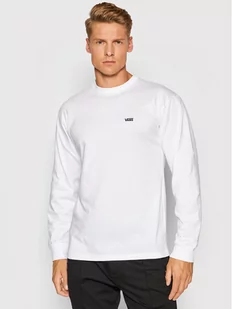 Vans Longsleeve Left Chest Hit VN0A49LC Biały Classic Fit - Bluzy męskie - miniaturka - grafika 1