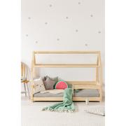 Łóżka dla dzieci i młodzieży - Łóżko dziecięce w kształcie domku z drewna sosnowego 70x140 cm Mila MB – Adeko - miniaturka - grafika 1