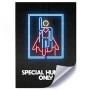 Plakaty - Plakat FEEBY Neony Superman, 40x60 cm - miniaturka - grafika 1