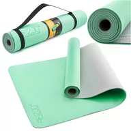 Akcesoria do rehabilitacji - Dwustronna mata do jogi, pilatesu i fitnessu - antypoślizgowa mata gimnastyczna TPE - zwiększenie komfortu ćwiczeń (4Fizjo Yoga Mat) - miniaturka - grafika 1