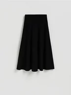 Spódnice - Reserved - Spódnica midi z wełną - czarny - miniaturka - grafika 1
