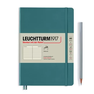 Notatnik Leuchtturm1917 Medium, notatnik w linie, A5, Rising Colours Stone Blue - Notesy i bloczki - miniaturka - grafika 1
