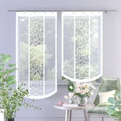 Firany - Firanka panel żakard biały gotowy 60x160cm G580 - miniaturka - grafika 1