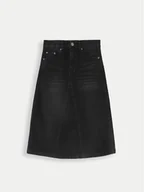 Spódnice - Coccodrillo Spódnica jeansowa ZC4124102CGJ Czarny Regular Fit - miniaturka - grafika 1
