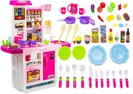 Zabawki AGD - KUCHNIA Dla Dzieci ZESTAW AGD Naczynia Garnki Jedzenie PANEL DOTYKOWY - miniaturka - grafika 1