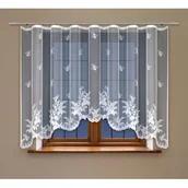 Firany - Firanka żakardowa odpasowana z wszytą taśmą marszczącą 160 x 300 cm - miniaturka - grafika 1