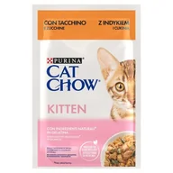 Mokra karma dla kotów - PURINA CAT CHOW Kitten Indyk 85g - miniaturka - grafika 1
