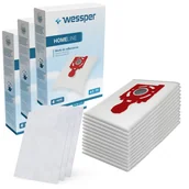 Worki do odkurzaczy - Zestaw Worki Do Odkurzacza Wessper Homeline Zelmer Jupiter Magnat Solaris Safbag, 12 Szt. + Filtr, 3 Szt. - miniaturka - grafika 1