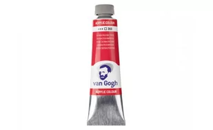 Talens Van Gogh, farba akrylowa, 40 ml, Brąz Van Dyck, 366 - Przybory szkolne - miniaturka - grafika 2