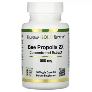 California Gold Nutrition Bee Propolis 2X 500 mg 90 kaps. - Suplementy naturalne - miniaturka - grafika 1