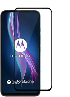 Wozinsky super wytrzymałe szkło hartowane Full Glue na cały ekran z ramką Case Friendly Motorola One Fusion+ (Fusion Plus) czarny - Szkła hartowane na telefon - miniaturka - grafika 1