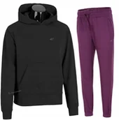 Spodnie sportowe damskie - 4F DAMSKI DRES BAWEĹNA KOMPLET BLUZA SPODNIE / rozm S - miniaturka - grafika 1