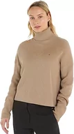 Swetry damskie - Tommy Hilfiger CO Kardigan Stitch Lejek - NK SWT, Merino, L - miniaturka - grafika 1