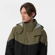 Kurtki męskie - Męska kurtka parka przejściowa FILA TANVALD light padded parka - oliwkowa/khaki - miniaturka - grafika 1