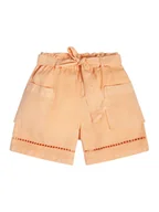 Spodenki damskie - Guess Szorty materiałowe J3GD03 WE8R0 Pomarańczowy Relaxed Fit - miniaturka - grafika 1