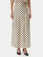 Spódnice - Morgan Spódnica maxi 261-JOVITA Beżowy Regular Fit - miniaturka - grafika 1