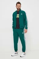 Dresy męskie - adidas dres męski kolor zielony - miniaturka - grafika 1