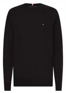 Swetry męskie - TOMMY HILFIGER SWETER MĘSKI CZARNY KLASYCZNY L JME - miniaturka - grafika 1