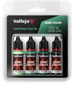 Akcesoria i części modelarskie - Vallejo: 72.383 - Game Color - Cold green Color Set 4x18 ml - miniaturka - grafika 1