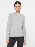 Swetry damskie - ONLY Sweter Rica 15204279 Szary Regular Fit - miniaturka - grafika 1